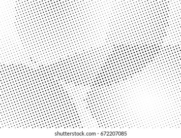 Abstract halftone dotted background. Monochrome grunge pattern with dot and circles.  Vector modern pop art texture for posters, sites, business cards, cover, postcards, labels, stickers layout.