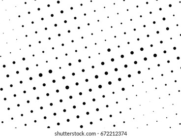 Abstract halftone dotted background. Monochrome grunge pattern with dot and circles.  Vector modern pop art texture for posters, sites, business cards, cover, postcards, labels, stickers layout.