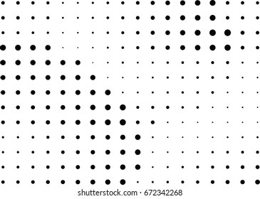 Abstract halftone dotted background. Monochrome grunge pattern with dot and circles.  Vector modern pop art texture for posters, sites, business cards, cover, postcards, labels, stickers layout.
