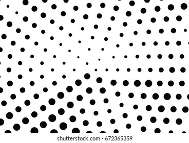 Abstract halftone dotted background. Monochrome grunge pattern with dot and circles.  Vector modern pop art texture for posters, sites, business cards, cover, postcards, labels, stickers layout.