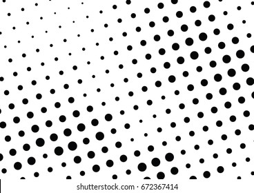 Abstract halftone dotted background. Monochrome grunge pattern with dot and circles.  Vector modern pop art texture for posters, sites, business cards, cover, postcards, labels, stickers layout.