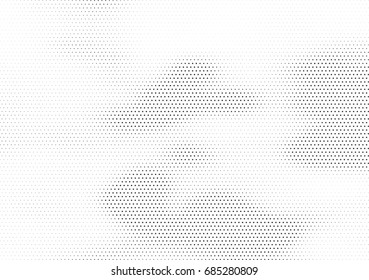 Abstract halftone dotted background. Monochrome futuristic grunge pattern, stars.  Vector modern optical pop art texture for posters, site, postcard, cover, labels, vintage sticker, mock-up layout.
