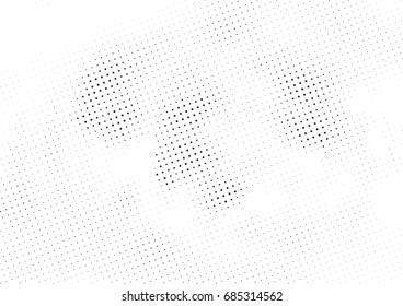 Abstract halftone dotted background. Monochrome futuristic grunge pattern, stars.  Vector modern optical pop art texture for posters, site, postcard, cover, labels, vintage sticker, mock-up layout.