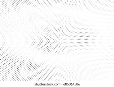 Abstract halftone dotted background. Monochrome futuristic grunge pattern, stars.  Vector modern optical pop art texture for posters, site, postcard, cover, labels, vintage sticker, mock-up layout.