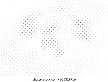 Abstract halftone dotted background. Monochrome futuristic grunge pattern, stars.  Vector modern optical pop art texture for posters, site, postcard, cover, labels, vintage sticker, mock-up layout.