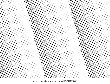 Abstract halftone dotted background. Monochrome futuristic grunge pattern, stars.  Vector modern optical pop art texture for posters, site, postcard, cover, labels, vintage sticker, mock-up layout.