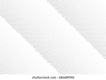 Abstract halftone dotted background. Monochrome futuristic grunge pattern, stars.  Vector modern optical pop art texture for posters, site, postcard, cover, labels, vintage sticker, mock-up layout.