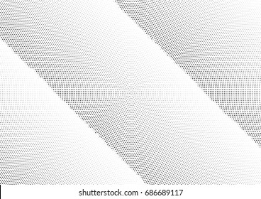 Abstract halftone dotted background. Monochrome futuristic grunge pattern, stars.  Vector modern optical pop art texture for posters, site, postcard, cover, labels, vintage sticker, mock-up layout.
