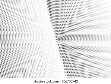 Abstract halftone dotted background. Monochrome futuristic grunge pattern, stars.  Vector modern optical pop art texture for posters, site, postcard, cover, labels, vintage sticker, mock-up layout.