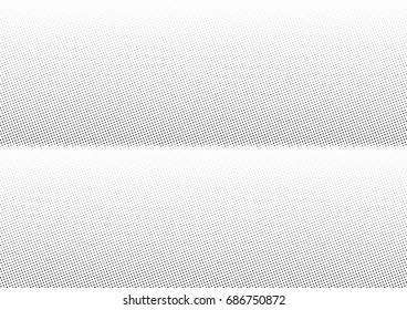 Abstract halftone dotted background. Monochrome futuristic grunge pattern, stars.  Vector modern optical pop art texture for posters, site, postcard, cover, labels, vintage sticker, mock-up layout.