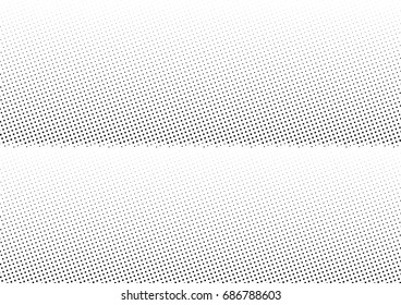 Abstract halftone dotted background. Monochrome futuristic grunge pattern, stars.  Vector modern optical pop art texture for posters, site, postcard, cover, labels, vintage sticker, mock-up layout.