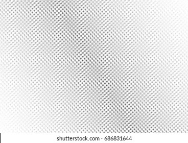 Abstract halftone dotted background. Monochrome futuristic grunge pattern, stars.  Vector modern optical pop art texture for posters, site, postcard, cover, labels, vintage sticker, mock-up layout.