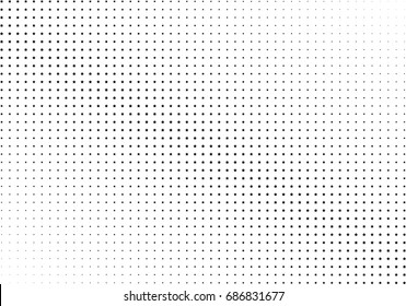 Abstract halftone dotted background. Monochrome futuristic grunge pattern, stars.  Vector modern optical pop art texture for posters, site, postcard, cover, labels, vintage sticker, mock-up layout.