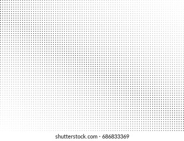 Abstract halftone dotted background. Monochrome futuristic grunge pattern, stars.  Vector modern optical pop art texture for posters, site, postcard, cover, labels, vintage sticker, mock-up layout.