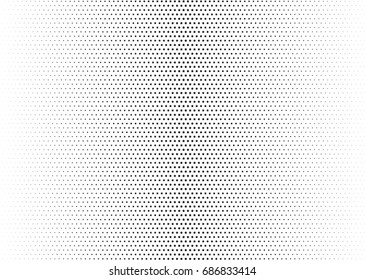 Abstract halftone dotted background. Monochrome futuristic grunge pattern, stars.  Vector modern optical pop art texture for posters, site, postcard, cover, labels, vintage sticker, mock-up layout.