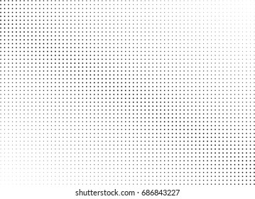 Abstract halftone dotted background. Monochrome futuristic grunge pattern, stars.  Vector modern optical pop art texture for posters, site, postcard, cover, labels, vintage sticker, mock-up layout.