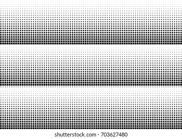 Abstract halftone dotted background. Monochrome pattern with square.  Vector modern pop art texture for posters, sites, cover, business cards, postcards, grunge art, labels layout, stickers.