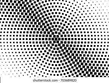 Abstract halftone dotted background. Monochrome pattern with square.  Vector modern pop art texture for posters, sites, cover, business cards, postcards, grunge art, labels layout, stickers.
