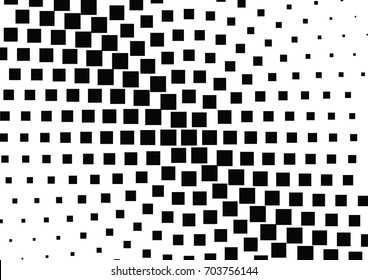 Abstract halftone dotted background. Monochrome pattern with square.  Vector modern pop art texture for posters, sites, cover, business cards, postcards, grunge art, labels layout, stickers.