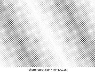 Abstract halftone dotted background. Monochrome futuristic grunge pattern, stars.  Vector modern optical pop art texture for posters, site, postcard, cover, labels, vintage sticker, mock-up layout.