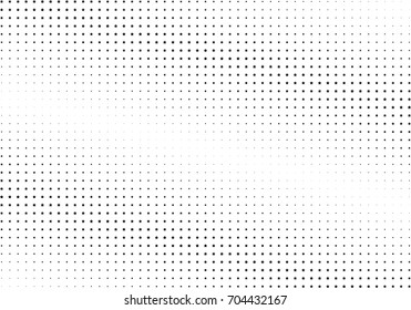 Abstract halftone dotted background. Monochrome futuristic grunge pattern, stars.  Vector modern optical pop art texture for posters, site, postcard, cover, labels, vintage sticker, mock-up layout.