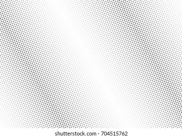 Abstract halftone dotted background. Monochrome futuristic grunge pattern, stars.  Vector modern optical pop art texture for posters, site, postcard, cover, labels, vintage sticker, mock-up layout.