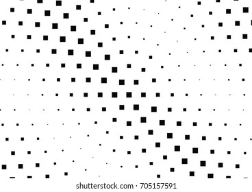Abstract halftone dotted background. Monochrome pattern with square.  Vector modern pop art texture for posters, sites, cover, business cards, postcards, grunge art, labels layout, stickers.