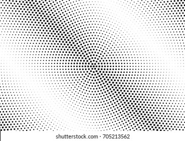 Abstract halftone dotted background. Monochrome pattern with square.  Vector modern pop art texture for posters, sites, cover, business cards, postcards, grunge art, labels layout, stickers.
