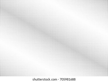 Abstract halftone dotted background. Monochrome futuristic grunge pattern, stars.  Vector modern optical pop art texture for posters, site, postcard, cover, labels, vintage sticker, mock-up layout.
