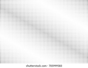 Abstract halftone dotted background. Monochrome futuristic grunge pattern, stars.  Vector modern optical pop art texture for posters, site, postcard, cover, labels, vintage sticker, mock-up layout.