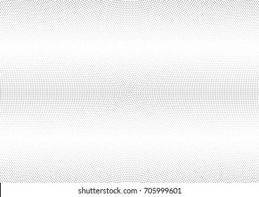Abstract halftone dotted background. Monochrome futuristic grunge pattern, stars.  Vector modern optical pop art texture for posters, site, postcard, cover, labels, vintage sticker, mock-up layout.