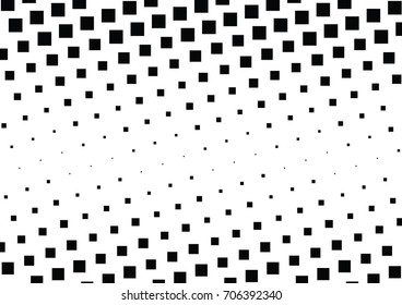 Abstract halftone dotted background. Monochrome pattern with square.  Vector modern pop art texture for posters, sites, cover, business cards, postcards, grunge art, labels layout, stickers.