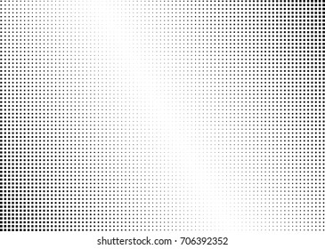 Abstract halftone dotted background. Monochrome pattern with square.  Vector modern pop art texture for posters, sites, cover, business cards, postcards, grunge art, labels layout, stickers.