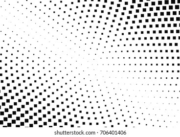 Abstract halftone dotted background. Monochrome pattern with square.  Vector modern pop art texture for posters, sites, cover, business cards, postcards, grunge art, labels layout, stickers.