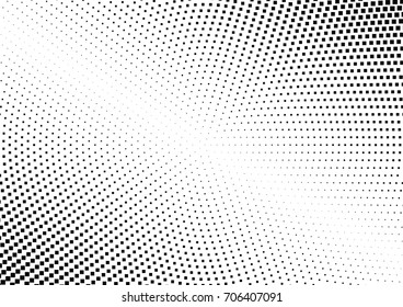 Abstract halftone dotted background. Monochrome pattern with square.  Vector modern pop art texture for posters, sites, cover, business cards, postcards, grunge art, labels layout, stickers.