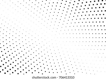 Abstract halftone dotted background. Monochrome pattern with square.  Vector modern pop art texture for posters, sites, cover, business cards, postcards, grunge art, labels layout, stickers.