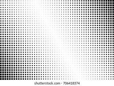 Abstract halftone dotted background. Monochrome pattern with square.  Vector modern pop art texture for posters, sites, cover, business cards, postcards, grunge art, labels layout, stickers.