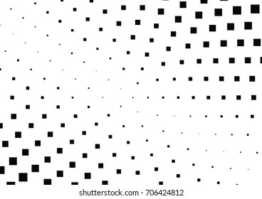 Abstract halftone dotted background. Monochrome pattern with square.  Vector modern pop art texture for posters, sites, cover, business cards, postcards, grunge art, labels layout, stickers.