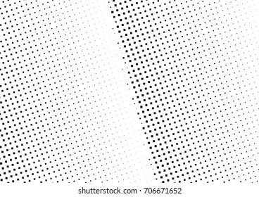 Abstract halftone dotted background. Monochrome pattern with square.  Vector modern pop art texture for posters, sites, cover, business cards, postcards, grunge art, labels layout, stickers.