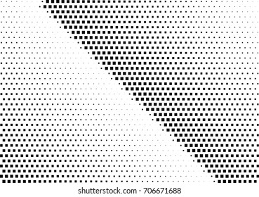Abstract halftone dotted background. Monochrome pattern with square.  Vector modern pop art texture for posters, sites, cover, business cards, postcards, grunge art, labels layout, stickers.