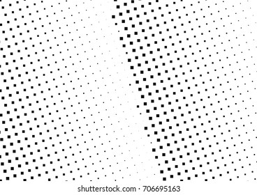 Abstract halftone dotted background. Monochrome pattern with square.  Vector modern pop art texture for posters, sites, cover, business cards, postcards, grunge art, labels layout, stickers.