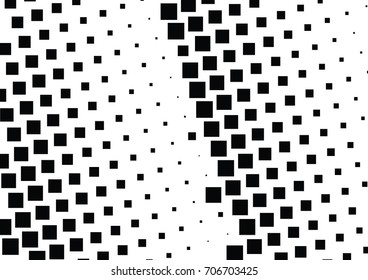 Abstract halftone dotted background. Monochrome pattern with square.  Vector modern pop art texture for posters, sites, cover, business cards, postcards, grunge art, labels layout, stickers.