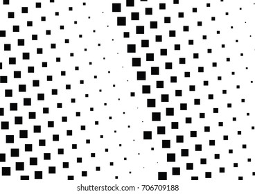 Abstract halftone dotted background. Monochrome pattern with square.  Vector modern pop art texture for posters, sites, cover, business cards, postcards, grunge art, labels layout, stickers.