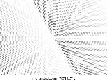 Abstract halftone dotted background. Monochrome futuristic grunge pattern, stars.  Vector modern optical pop art texture for posters, site, postcard, cover, labels, vintage sticker, mock-up layout.