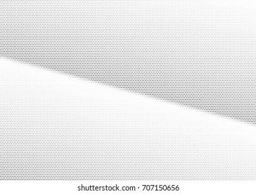 Abstract halftone dotted background. Monochrome futuristic grunge pattern, stars.  Vector modern optical pop art texture for posters, site, postcard, cover, labels, vintage sticker, mock-up layout.