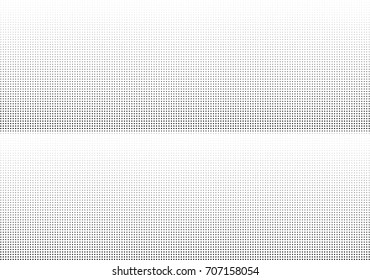Abstract halftone dotted background. Monochrome futuristic grunge pattern, stars.  Vector modern optical pop art texture for posters, site, postcard, cover, labels, vintage sticker, mock-up layout.