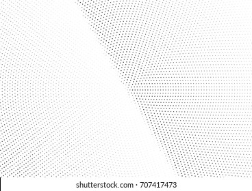 Abstract halftone dotted background. Monochrome futuristic grunge pattern, stars.  Vector modern optical pop art texture for posters, site, postcard, cover, labels, vintage sticker, mock-up layout.