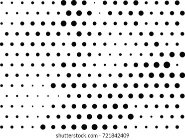 Abstract halftone dotted background. Monochrome grunge pattern with dot and circles.  Vector modern pop art texture for posters, sites, business cards, cover, postcards, labels, stickers layout.