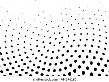Abstract halftone dotted background. Monochrome pattern with dot and circles.  Vector modern pop art texture for posters, sites, business cards, cover postcards, interior design, labels, stickers.