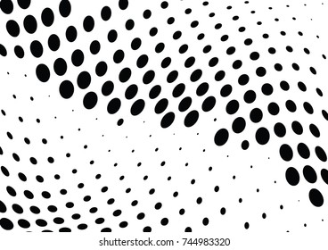 Abstract halftone dotted background. Monochrome pattern with dot and circles.  Vector modern pop art texture for posters, sites, business cards, cover postcards, interior design, labels, stickers.